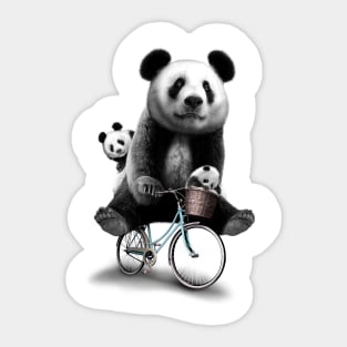 Panda Bicycle Stickers for Sale TeePublic